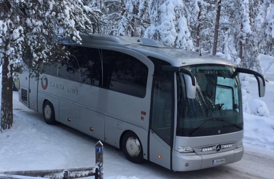 Bus transfer service in Rovaniemi